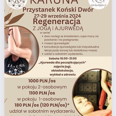 Agroturystyka Karuna - Ajurweda I Joga - W Konskim Dworze Oborniki Śląskie エクステリア 写真
